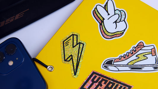 How to Make Your Own Glitter Stickers For A Planner