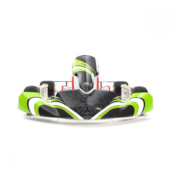 Impress Green Kart Graphics Kit Front Low View