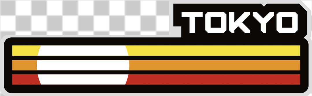 Retro Tokyo sunset JDM