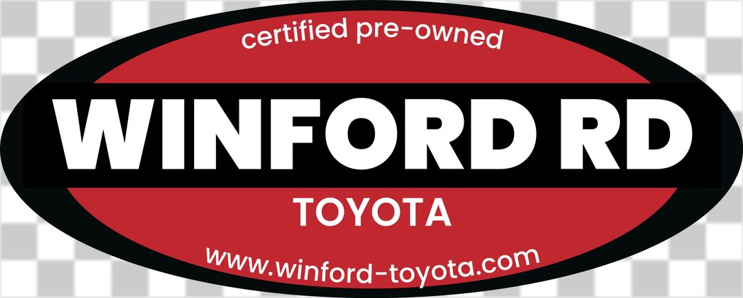 oval car dealership sticker