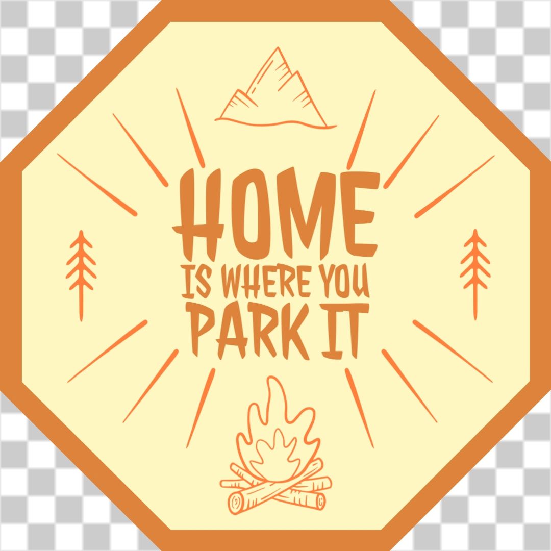 Campfire car sticker