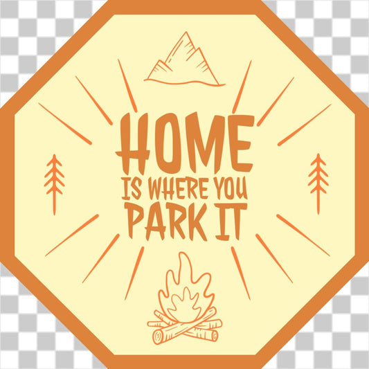 Campfire car sticker