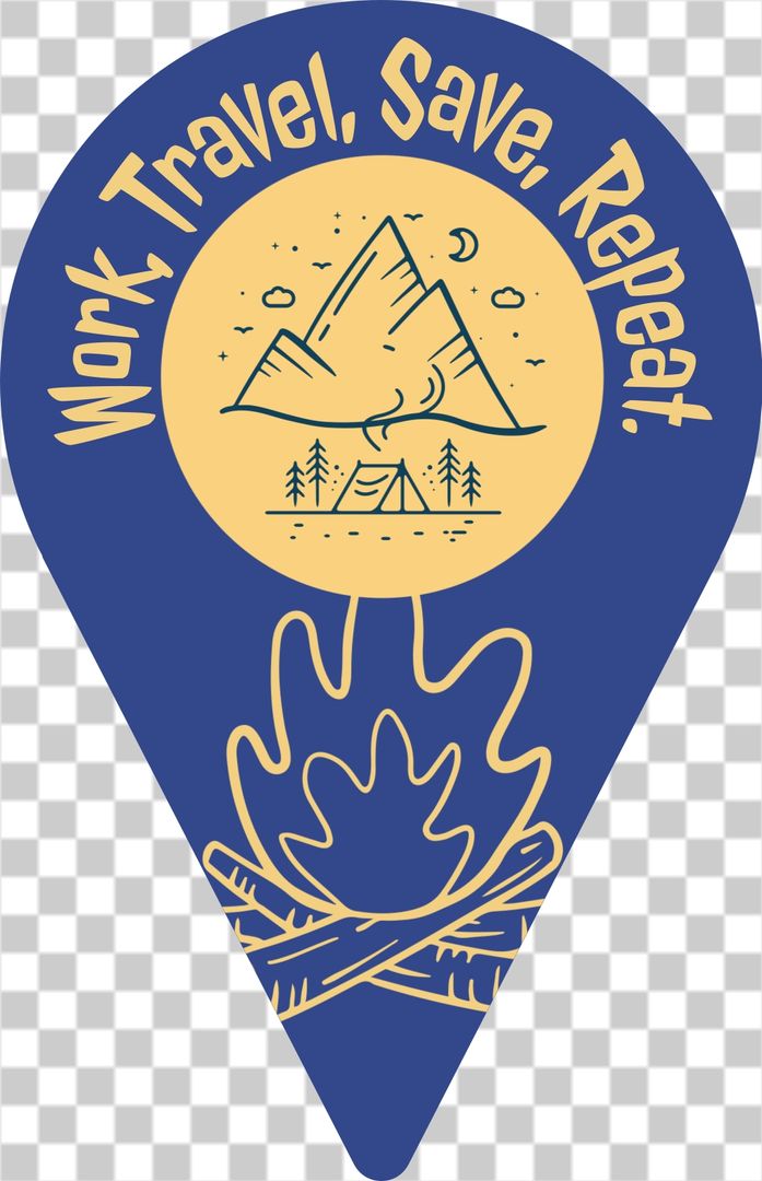 Location pin campsite