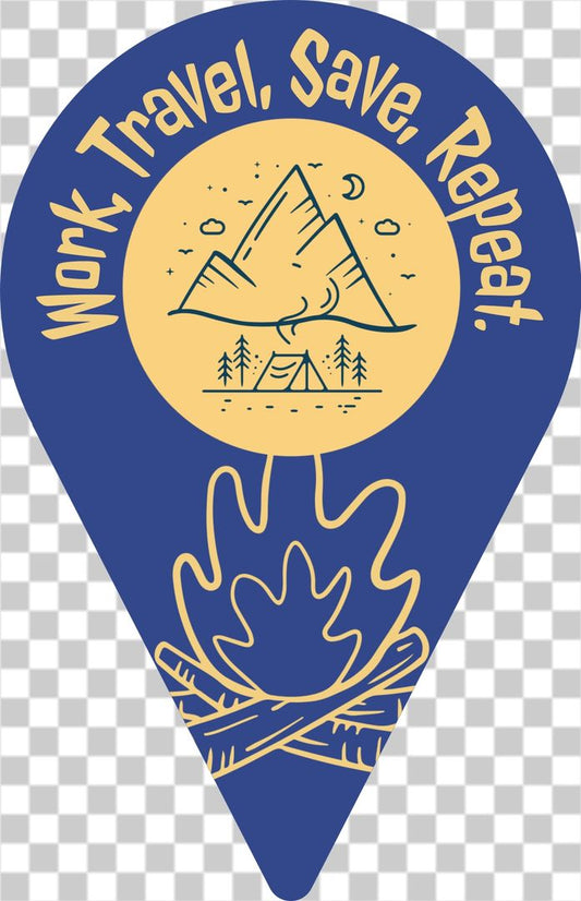 Location pin campsite