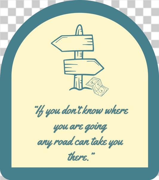 Signpost camping sticker