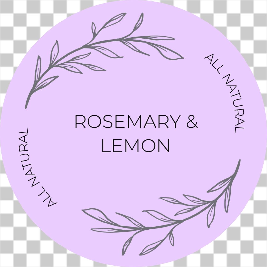 All natural candle label