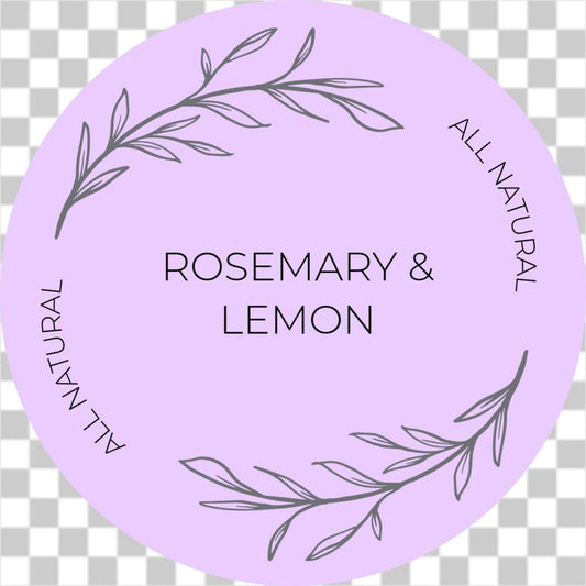 All natural candle label