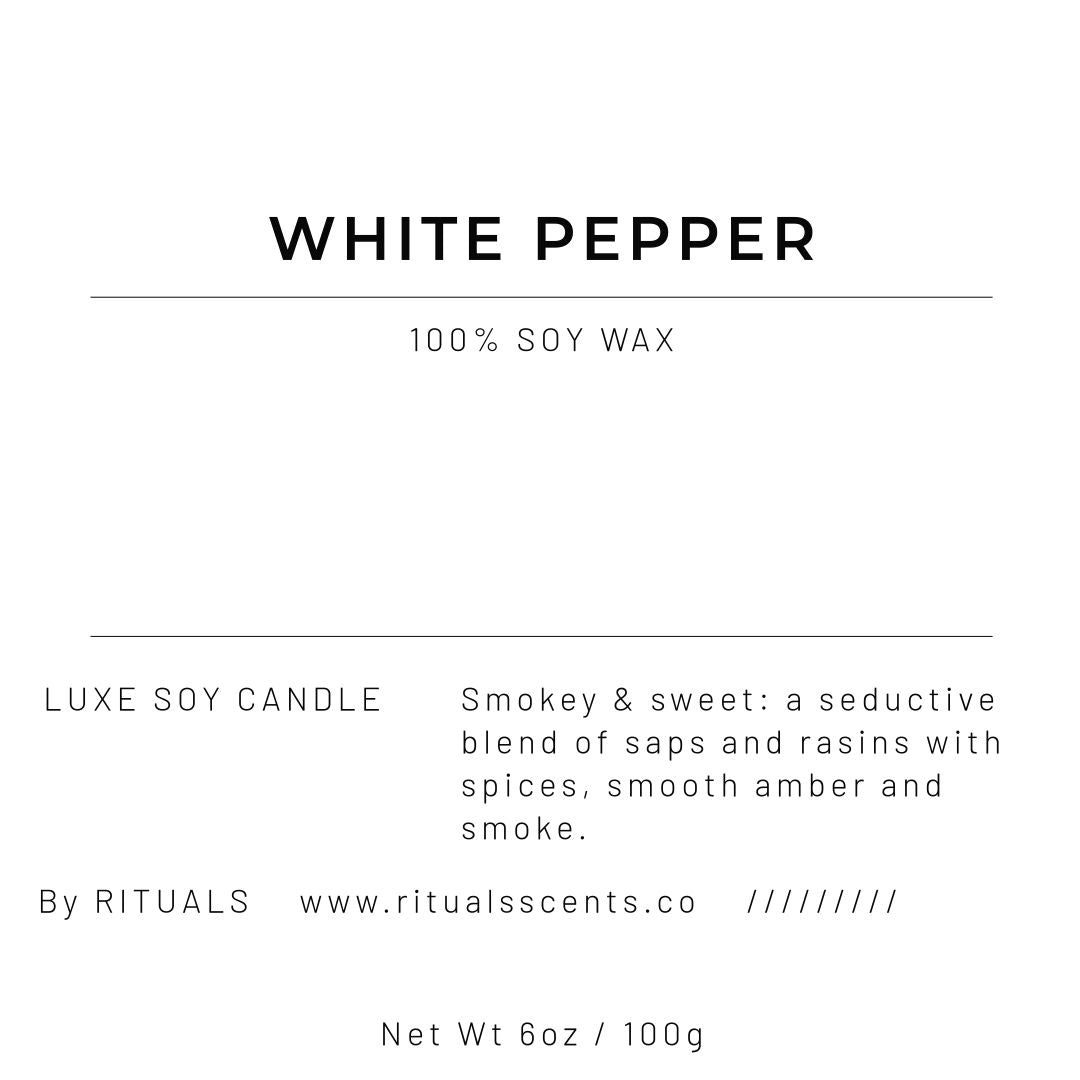 Simple scented candle jar label