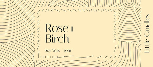 Abstract wooden candle label