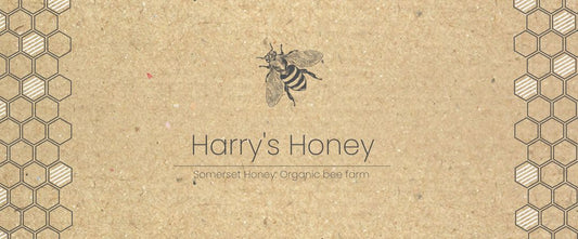Modern honey comb craft paper label