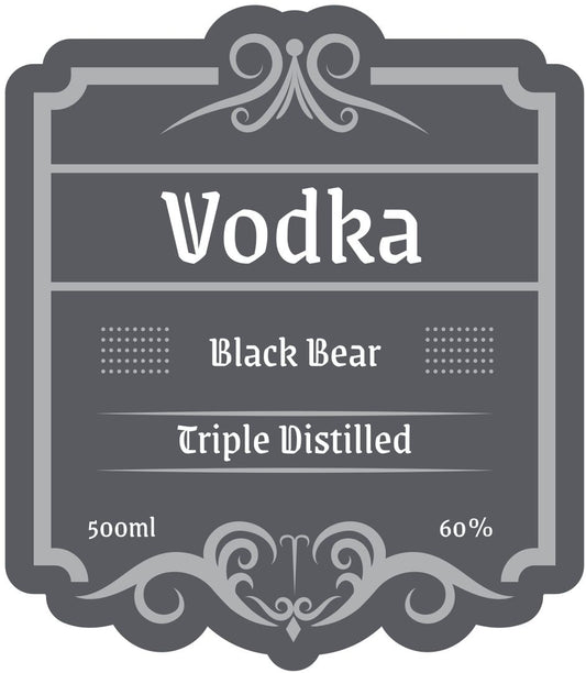 Vintage beverage label