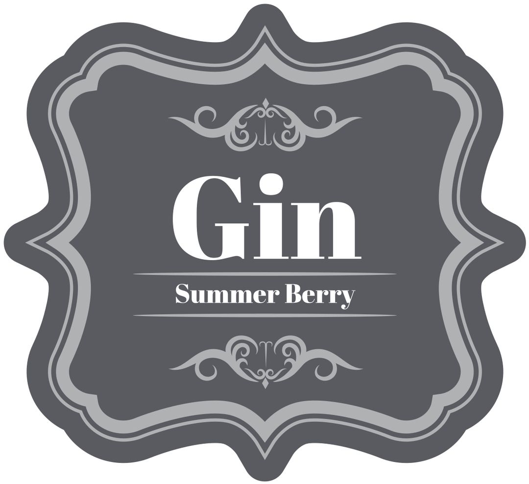 Vintage alcohol label