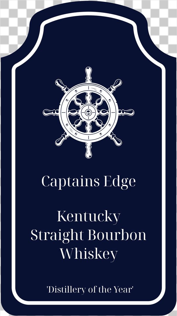 Captains edge bourbon label