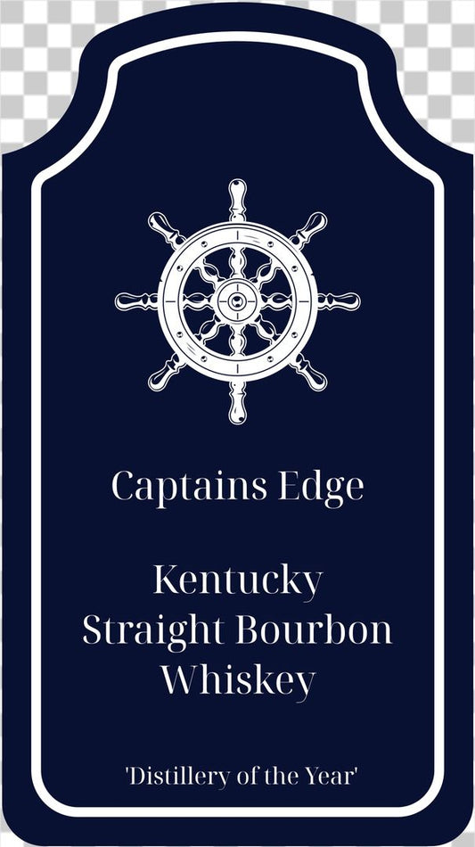 Captains edge bourbon label