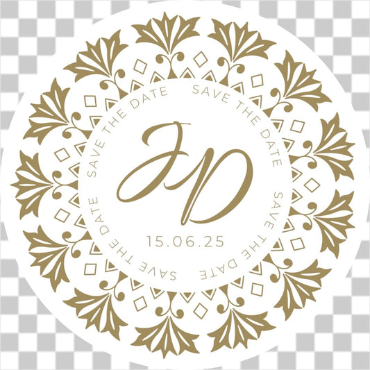 Art deco Save the date No.1