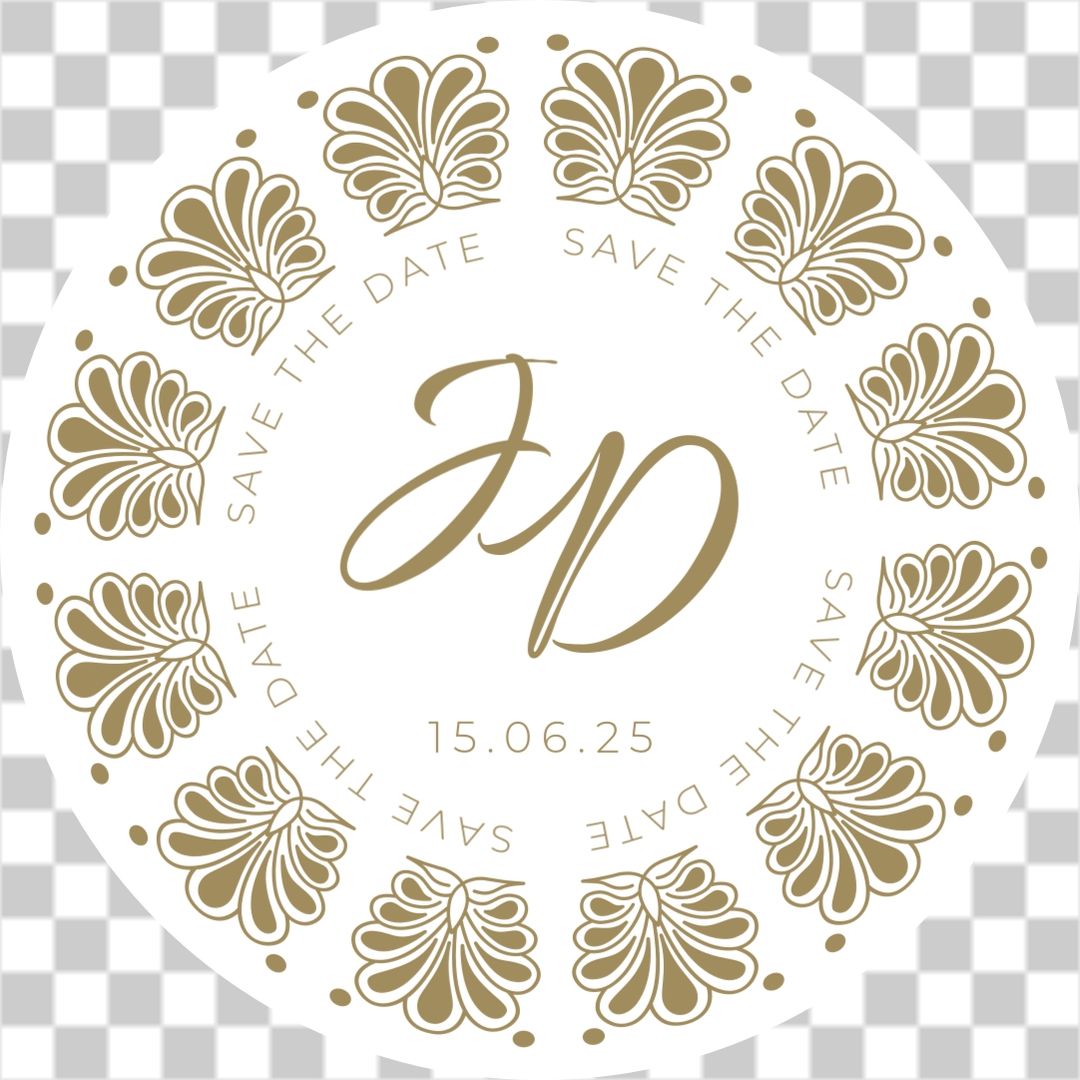 Art deco Save the date No.4