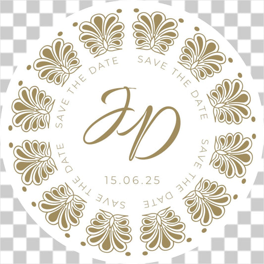 Art deco Save the date No.4