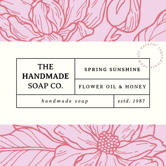 Floral handmade soap No.1