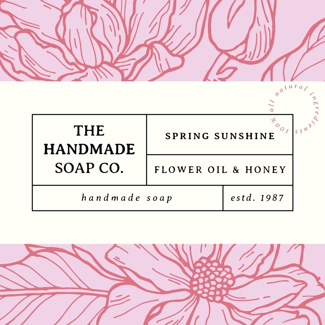 Floral handmade soap No.1