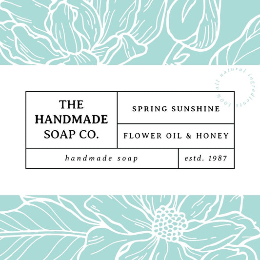 Floral handmade soap No.3