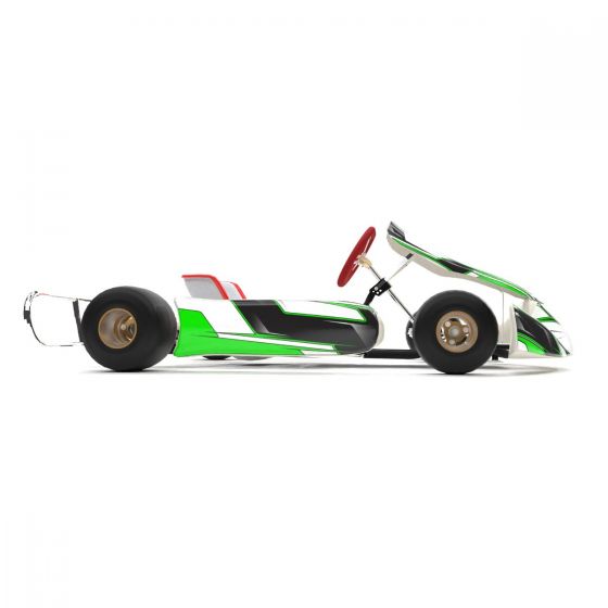 Hyper Green Kart Graphics Kit Side View