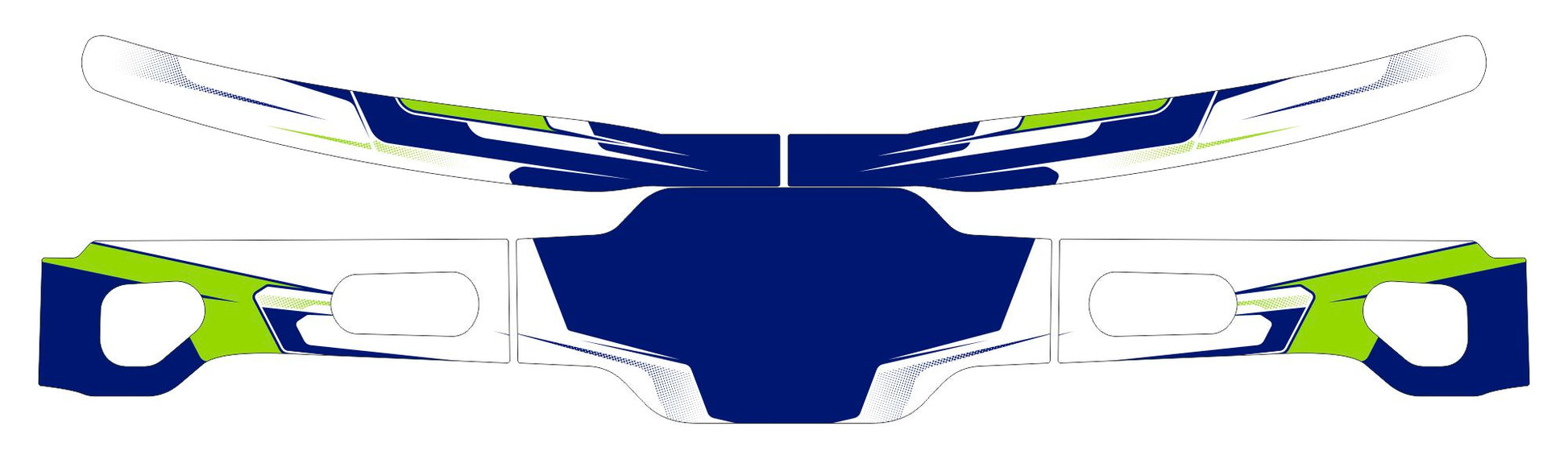 Kosmic Evo Rear Bumper Graphics Kit