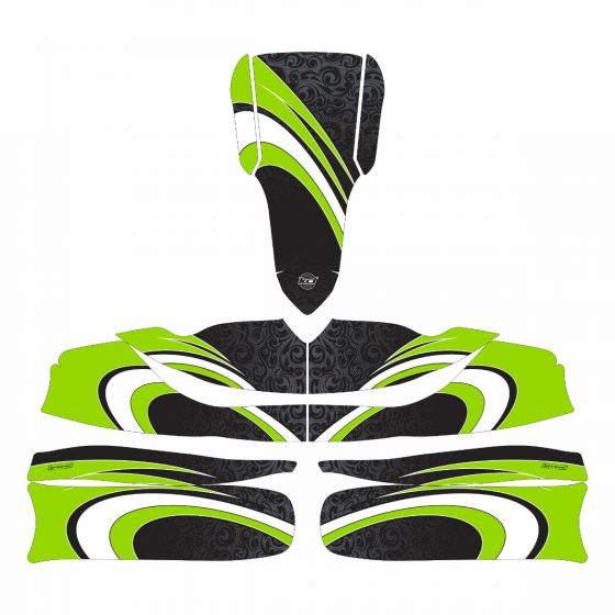 Impress Green Kart Graphics Kit