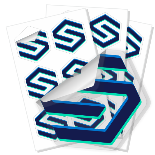 Clear sheet label product icon