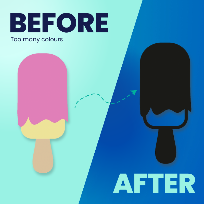 The limitations of transfer stickers