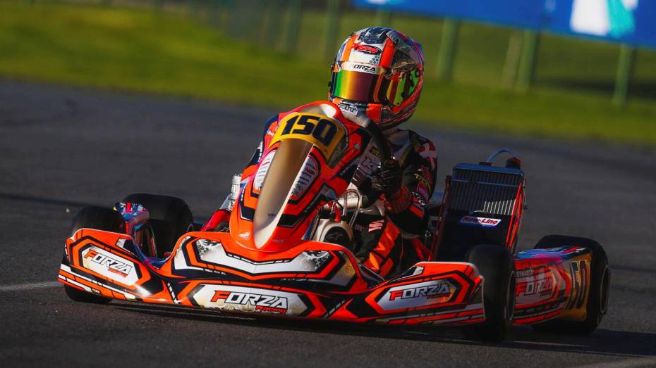 Forza racing in a go-kart