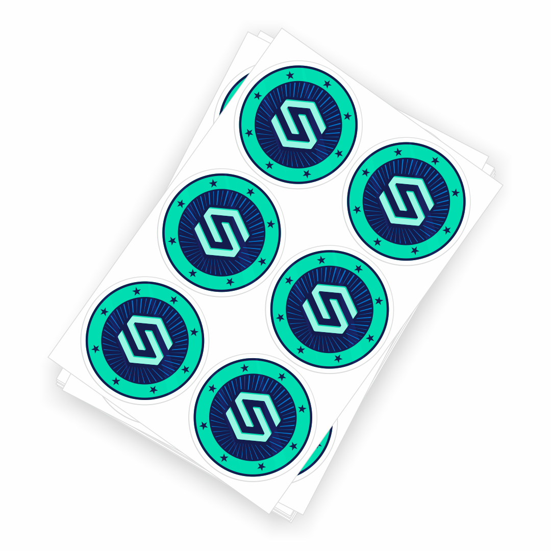 An icon showing custom labels on sheets