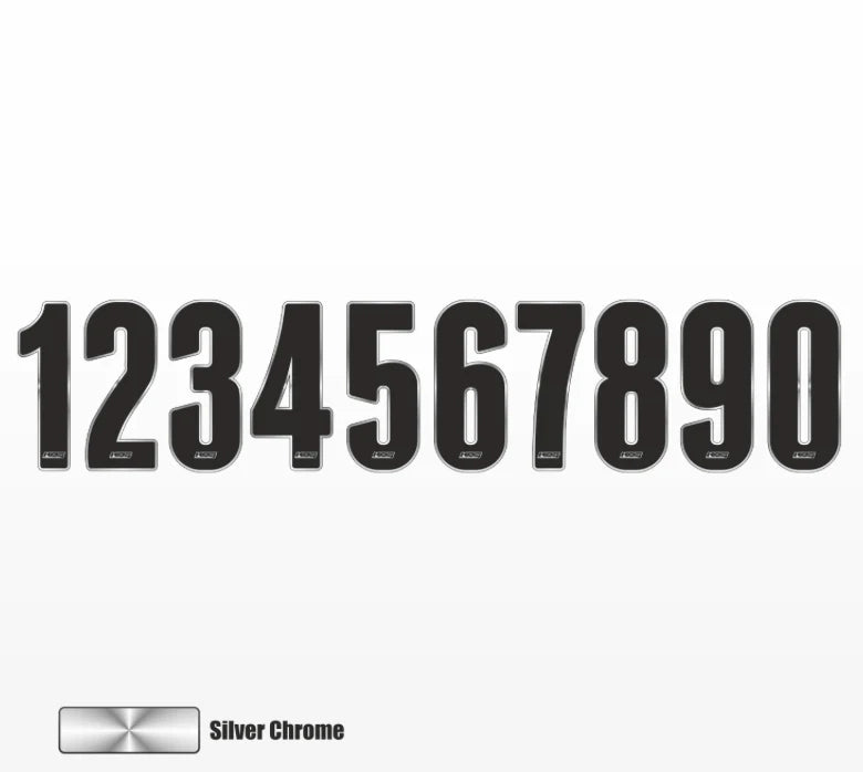 Startnummernaufkleber (x10er-Pack)
