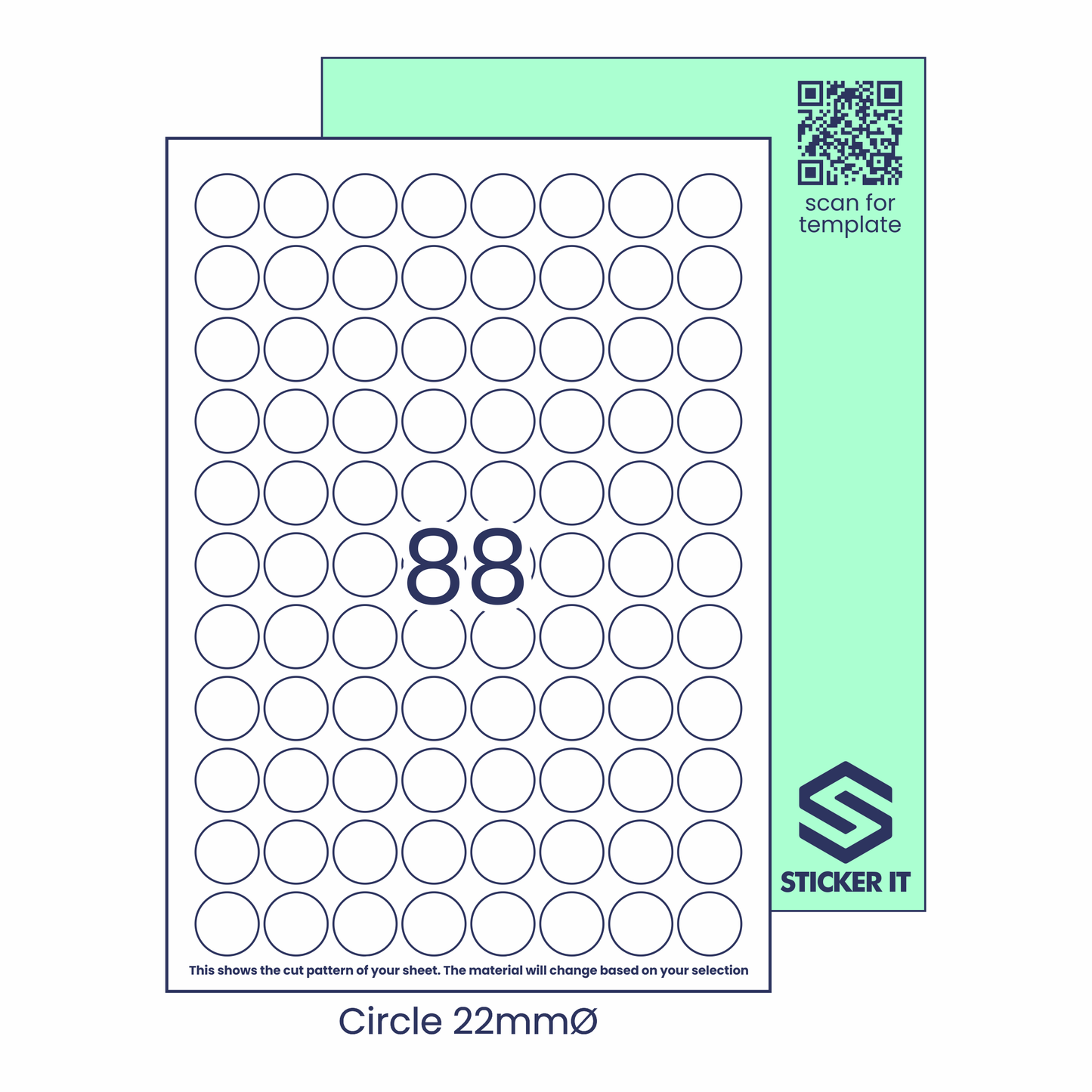 Blank labels circle 22 88 image