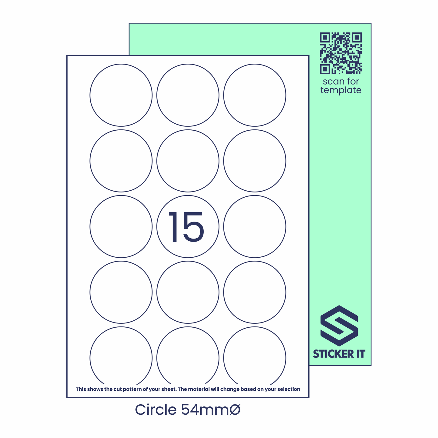 Blank labels circle 54 15 image