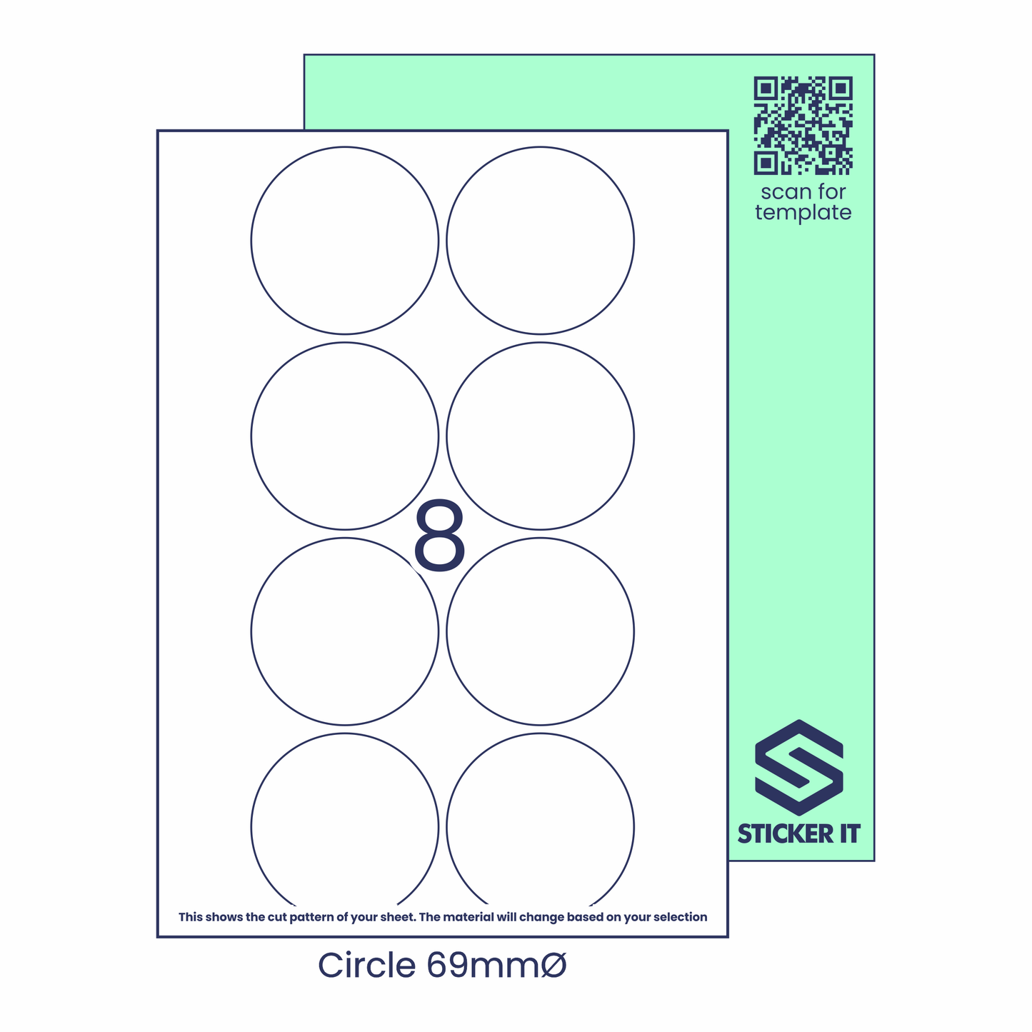 Blank labels circle 69 6 image