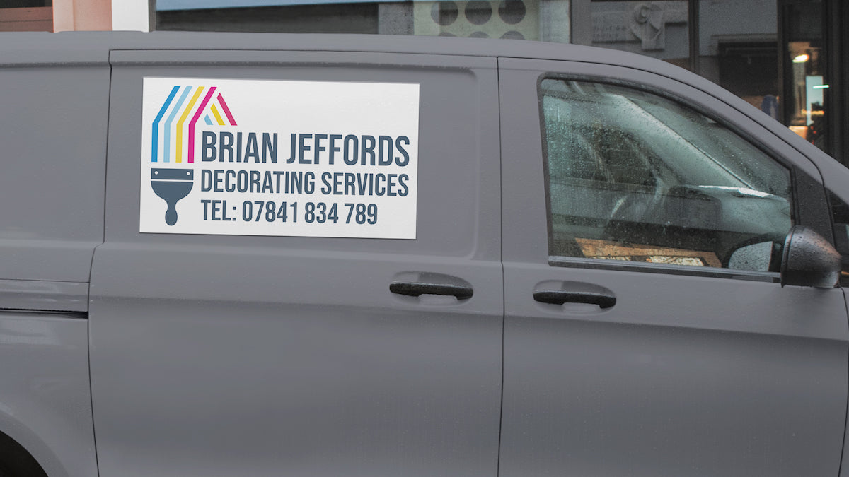 Brian Jeffords Decorating Services car magnet sticker