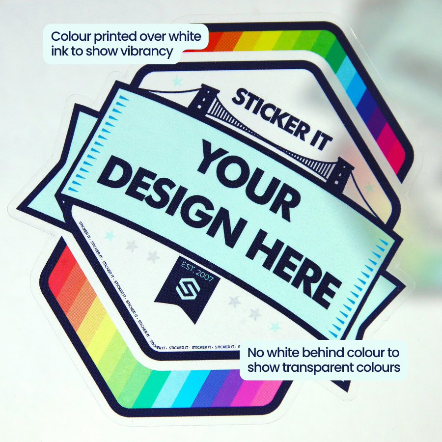 Eco-friendly front-adhesive material example close up