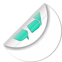 Eco-friendly front adhesive material icon