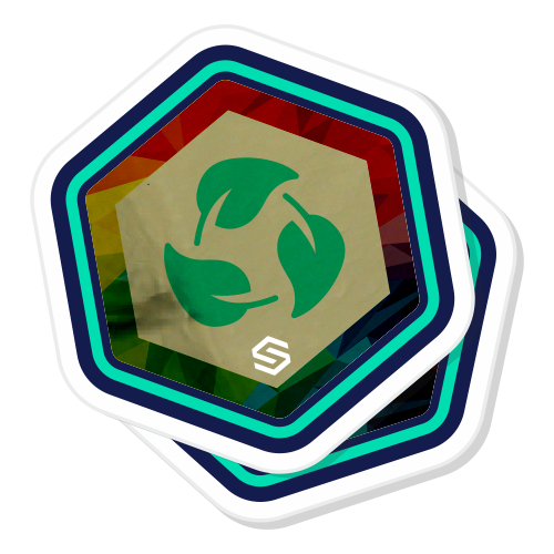Eco-friendly gold stickers product icon