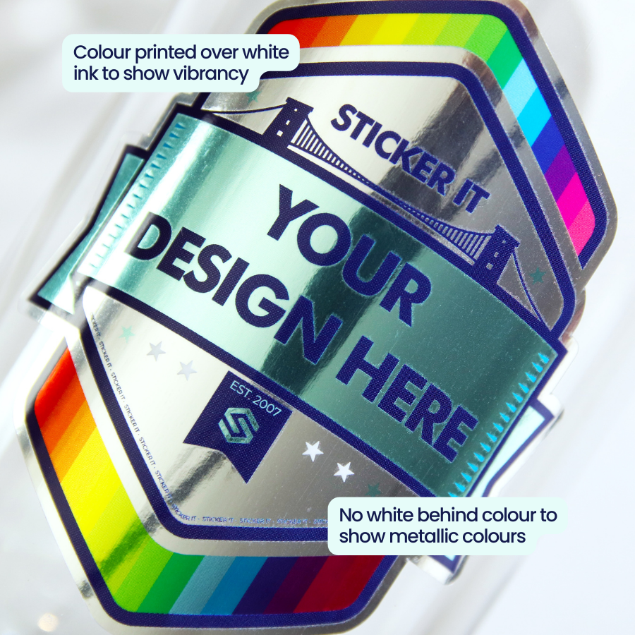 Eco-friendly silver material example close up