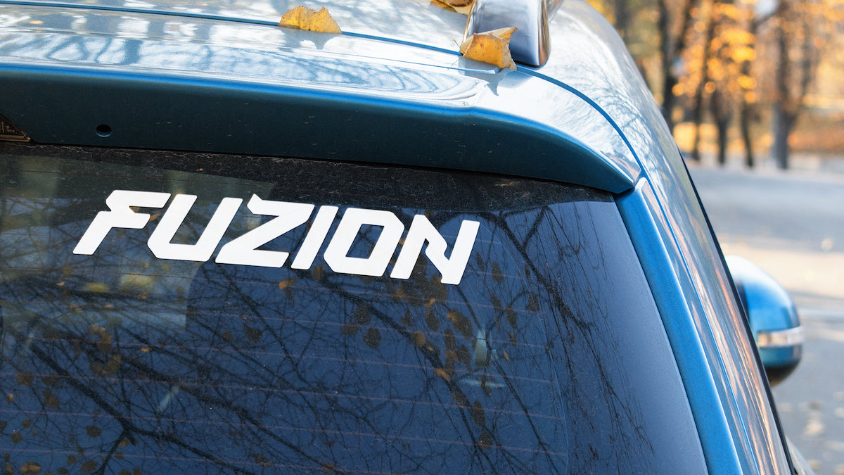 FUZION vinyl transfer sticker for car