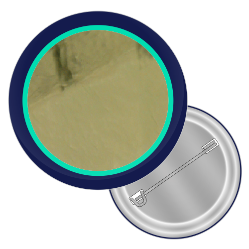 Gold button badge product icon