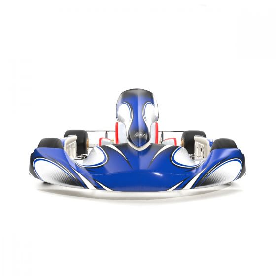 Attack Blue Original Kart Graphics Kit Front Low View