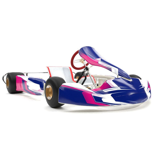 Kosmic Evo Original Pink Kart Graphics Kit 3/4 View