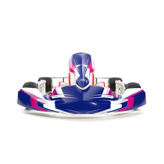Kosmic Evo Original Pink Kart Graphics Kit Front Low View
