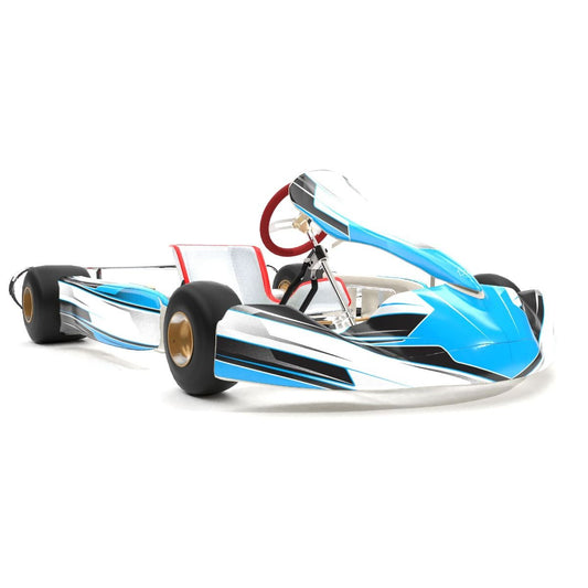 Pulse Blue Kart Graphics Kit Side View