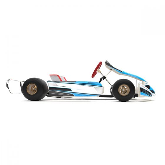 Pulse Blue Kart Graphics Kit Side View