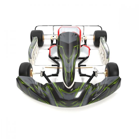 SCC Green Kart Graphics Kit Front High View