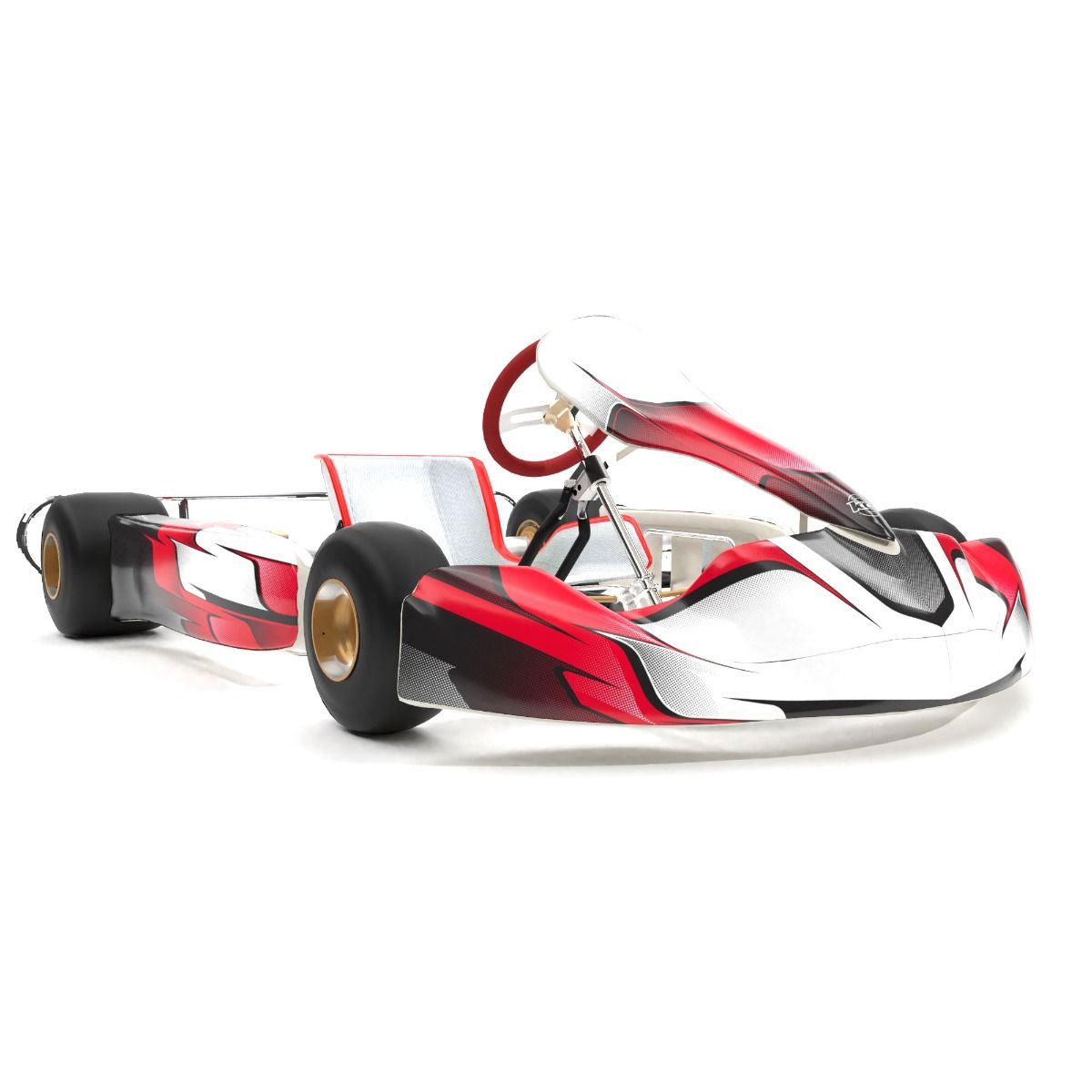 Swift Red Kart Graphics Kit Side View
