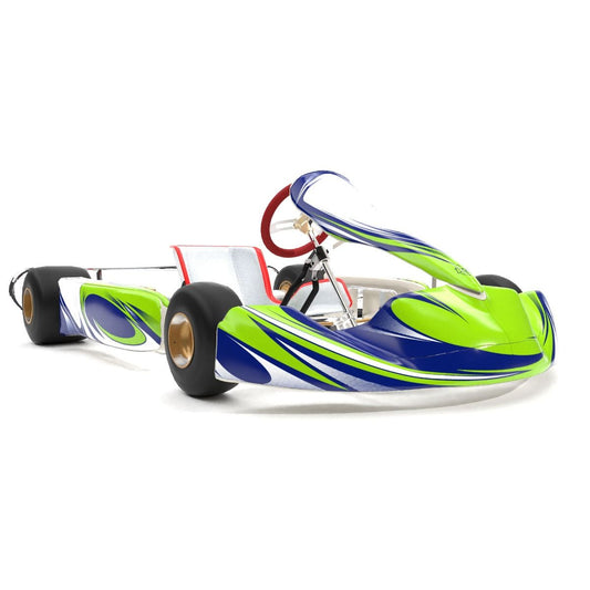 Turbo Green Kart Graphics Kit 3/4 View